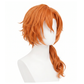 premium heat-resistant auburn-orange fibers on Chuya wig