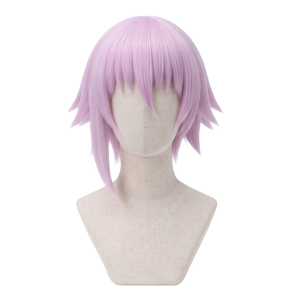 DIY styling wig for recreating Crona’s short layered pink hairstyle