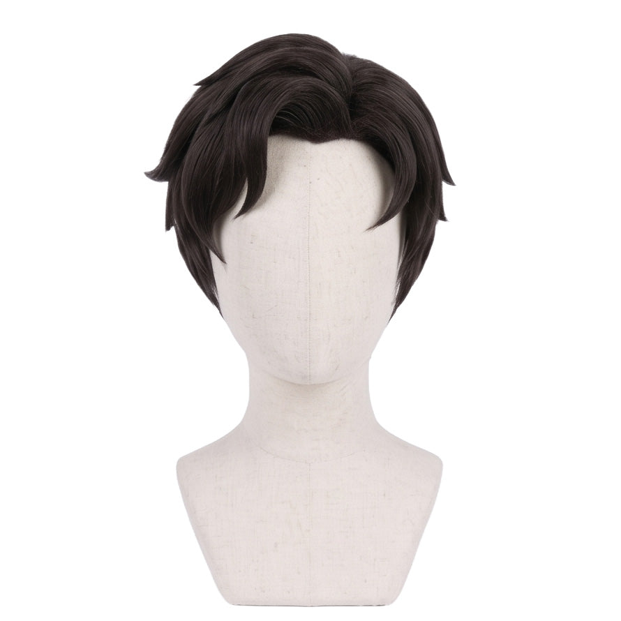 DIY styling wig for recreating Damian’s short layered hairstyle
