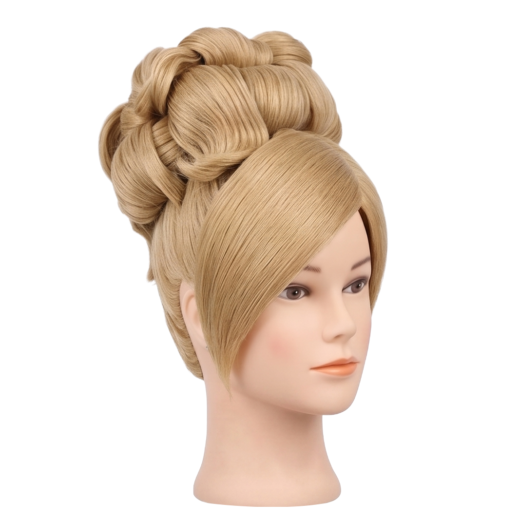 Delancy Devin cosplay wig displayed on mannequin with princess styling
