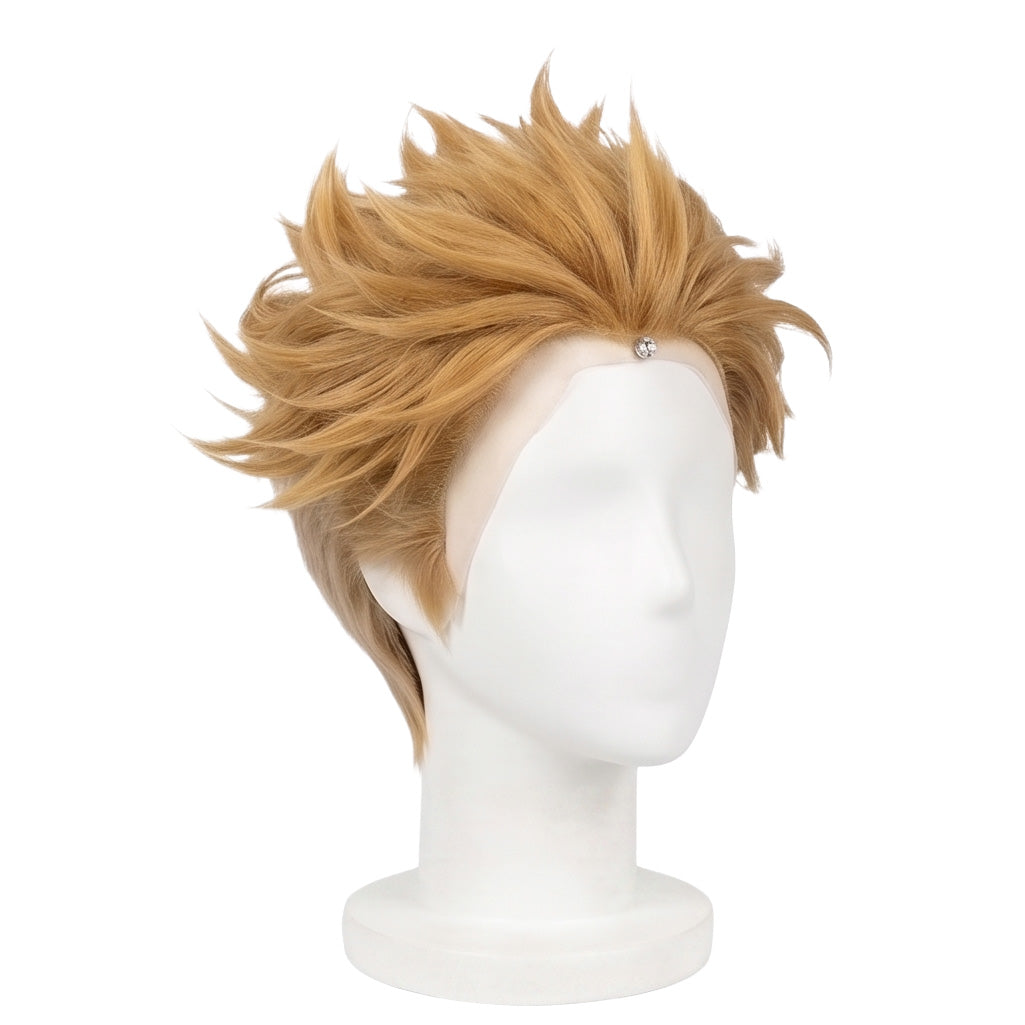 Enjin wig displayed on mannequin with anime-accurate styling