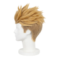 Side view of Enjin wig showing sharp brown fade transition