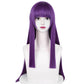 Fern Long Purple Straight Wig with Bangs