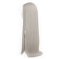 Side profile of Sephiroth wig showing smooth flowing length
