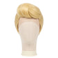Front view of Fred Jones Scooby-Doo cosplay wig with blond hair styling