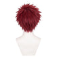 Back view of Naruto Gaara cosplay wig with natural volume