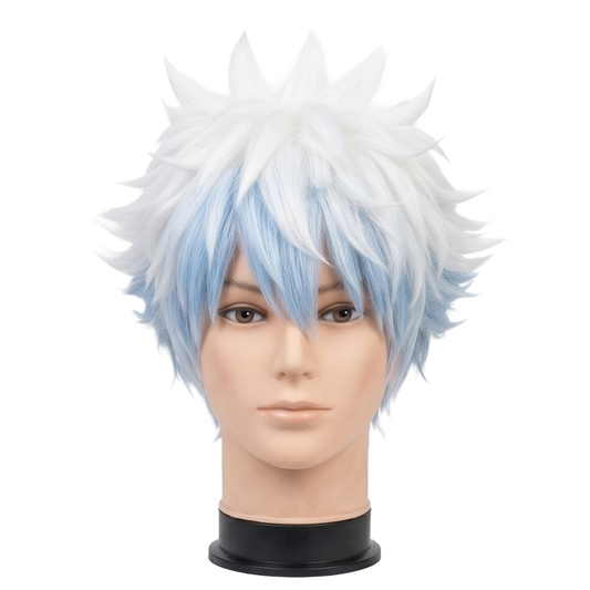 Silver anime cosplay wig inspired by Gintoki Sakata from Gintama