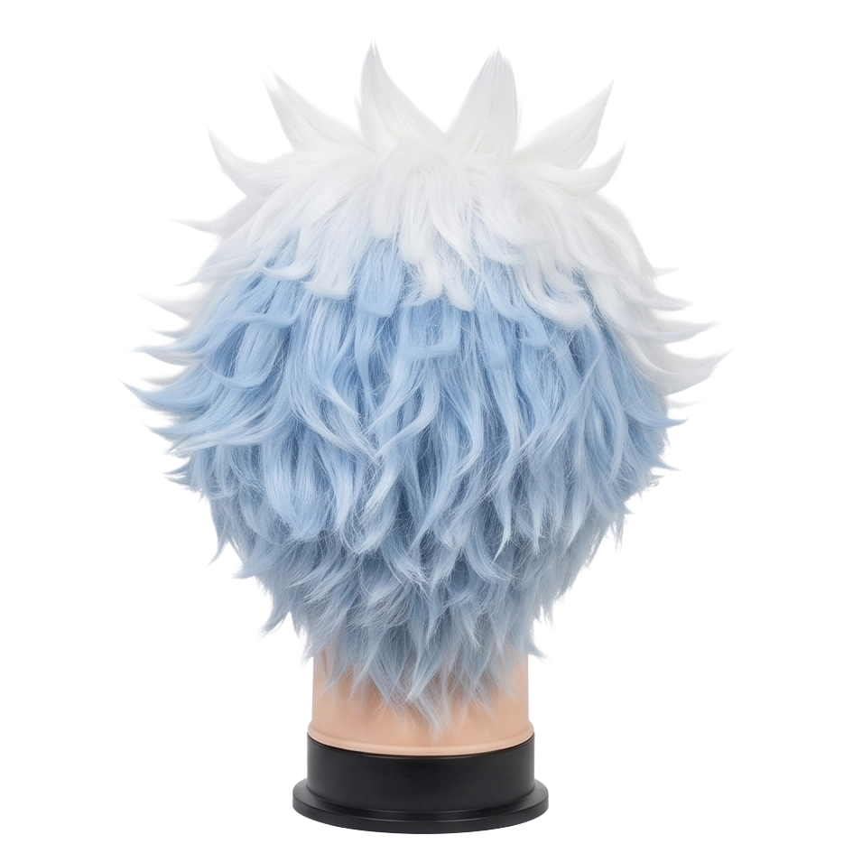 Back view of Gintama Gintoki Sakata basic cosplay wig