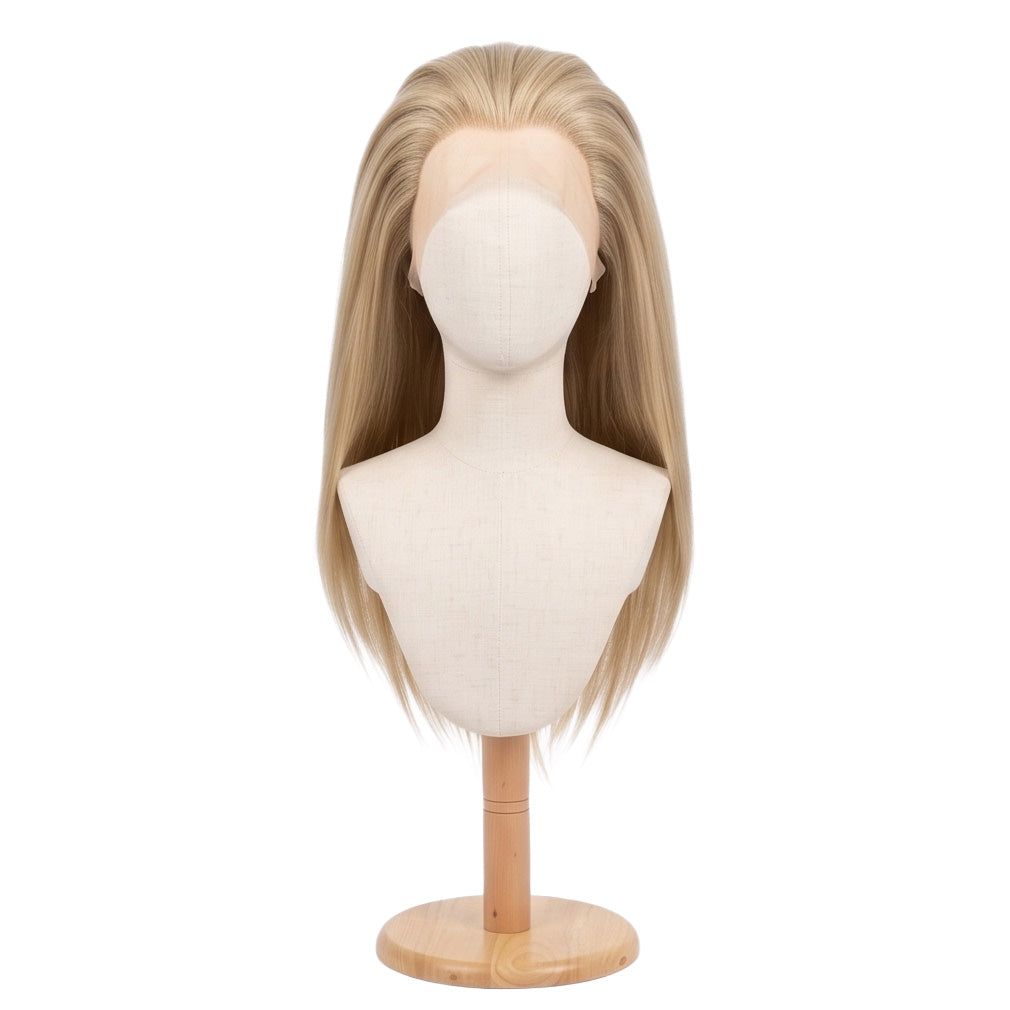 Blonde anime cosplay wig inspired by Gyro Zeppeli from JoJo's Bizarre Adventure