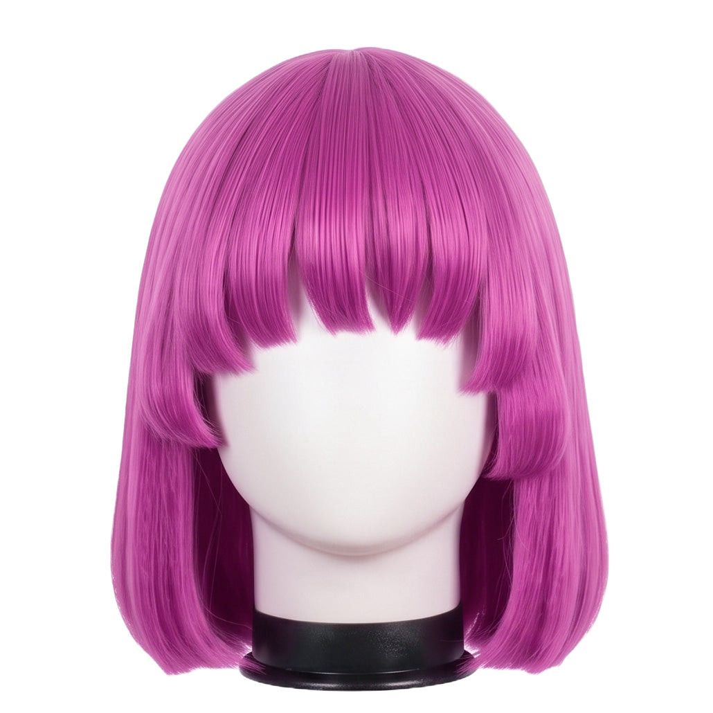 Front view of Hot Pants cosplay wig before trimming and styling