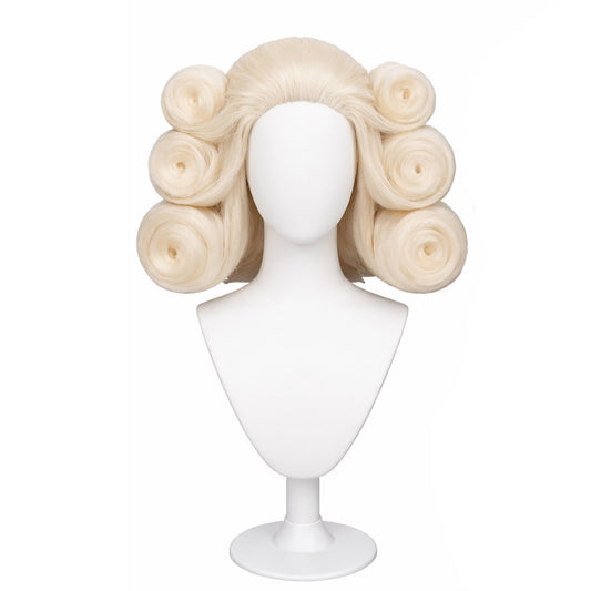 Front view of Igaram cosplay wig with sleek, styled hair