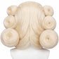 Back view of Igaram blonde wig highlighting smooth texture and volume