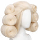 Close-up of wig fibers demonstrating high-quality, heat-resistant material