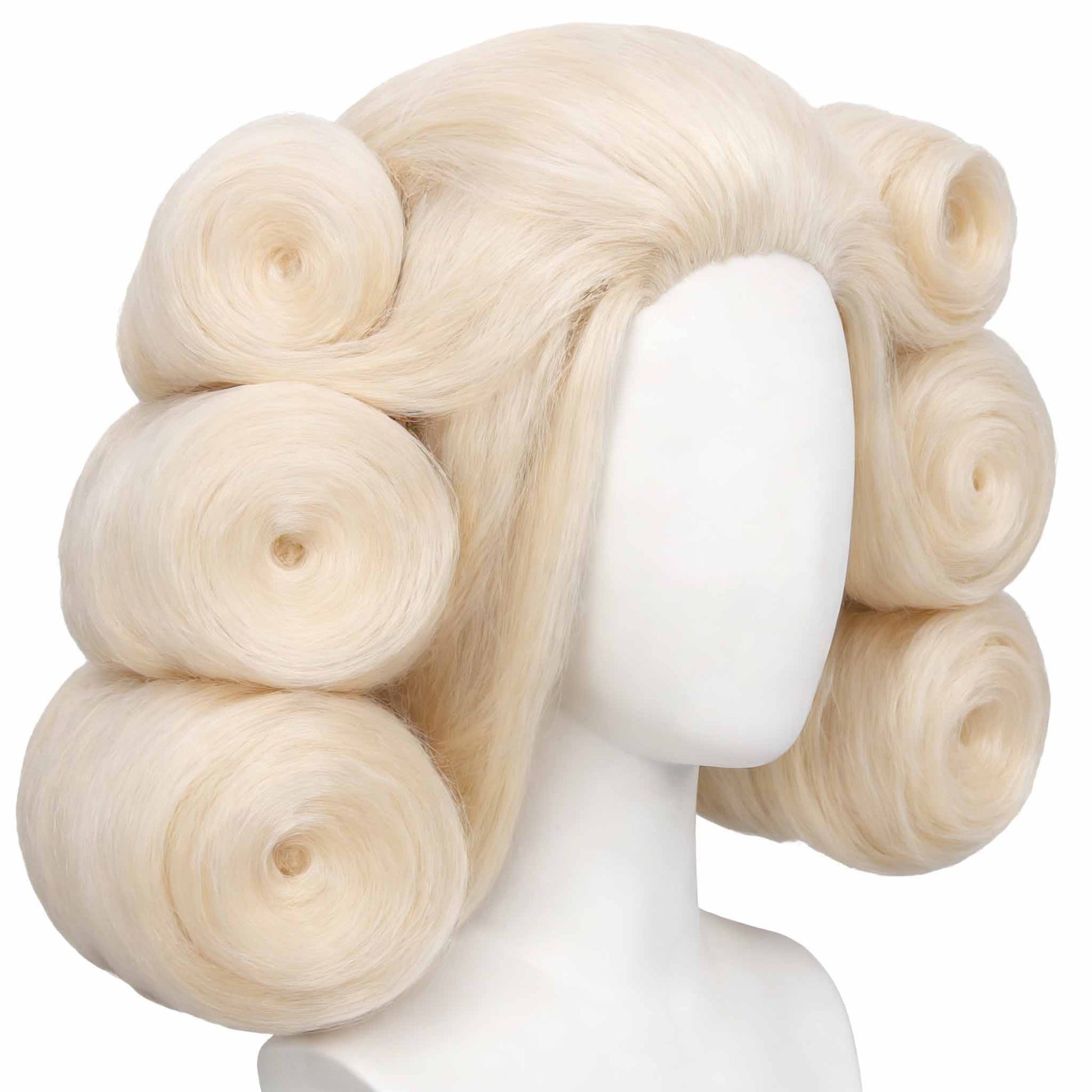 Close-up of wig fibers demonstrating high-quality, heat-resistant material