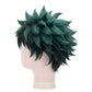 Side view of My Hero Academia Izuku Midoriya green basic cosplay wig
