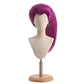 Front view of Jessie cosplay wig with long magenta hair