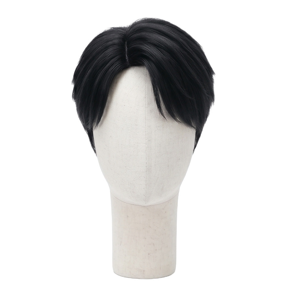 Black cosplay wig inspired by Jinu from KPop Demon Hunters