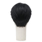 Back view of Jinu black cosplay wig with full hair volume