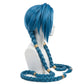 Side view showing the full length and layered styling of Jinx wig