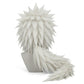Back view of Jiraiya cosplay wig – full spiked design and natural white tone