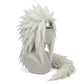 Side view of Jiraiya cosplay wig showing spiked layers and anime-accurate styling – Naruto wig