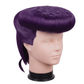 3/4 view of Josuke Higashikata cosplay wig displaying the iconic high-volume purple pompadour, sculpted layers, and character-accurate JoJo’s Bizarre Adventure styling