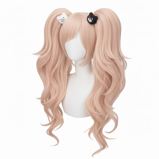 Junko Enoshima wig high-density pink hair ideal for custom styling