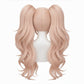 Junko Enoshima anime wig long pink hair back view