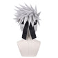Back view of Naruto Kakashi cosplay wig with layered spikes