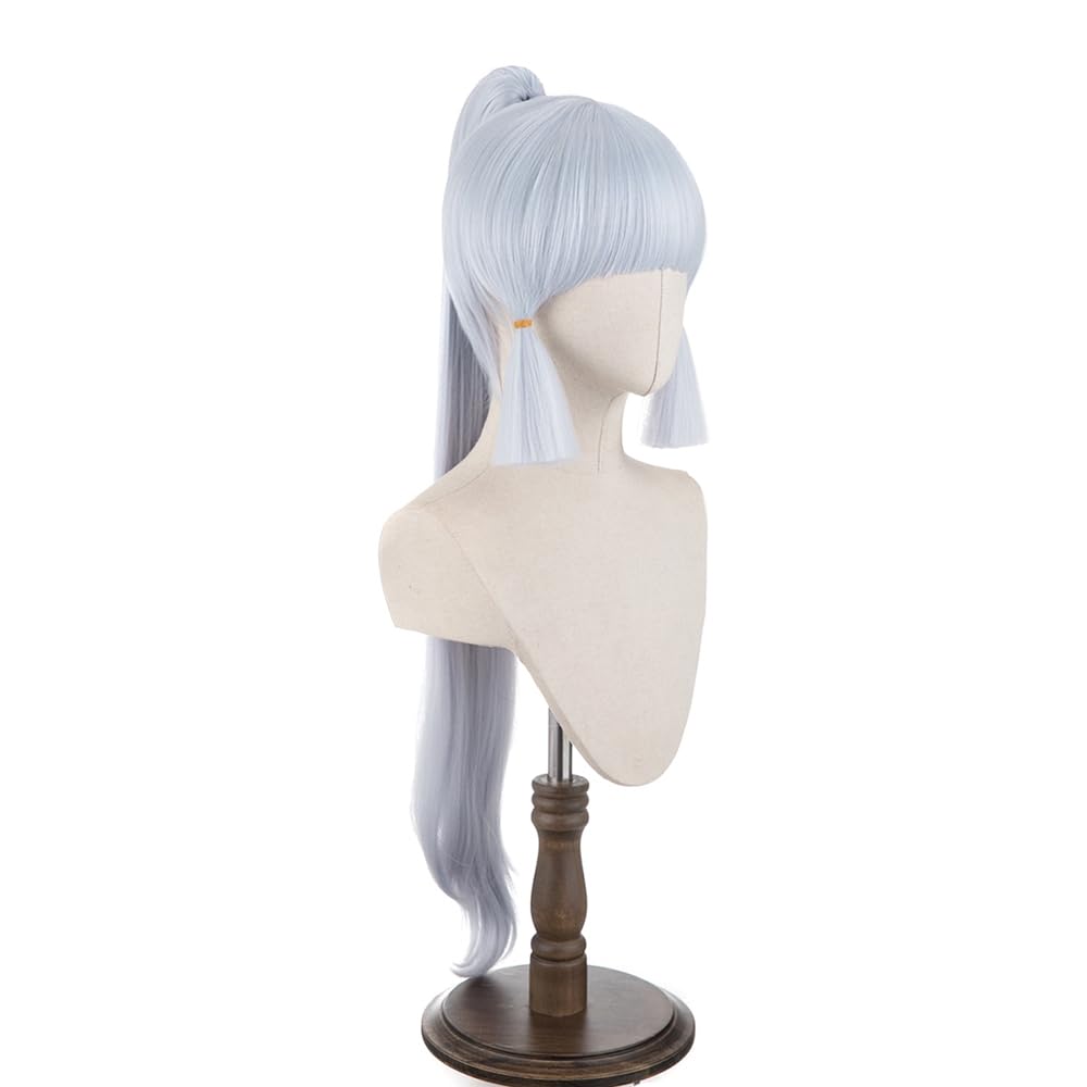 Grace and Frost: Embrace Elegance with the Kamisato Ayaka Wig by Morojowig!