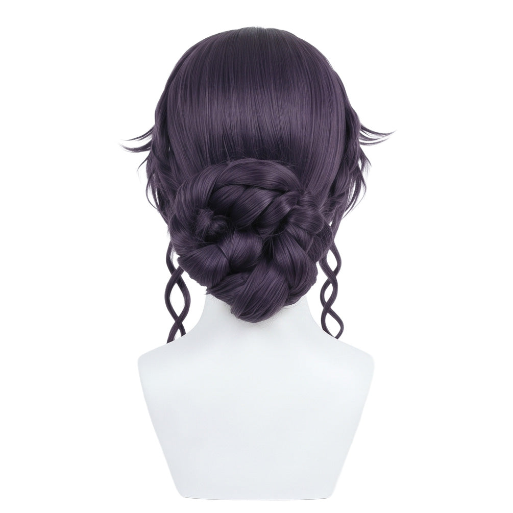 Back view of Kaoruko Waguri long wavy cosplay wig