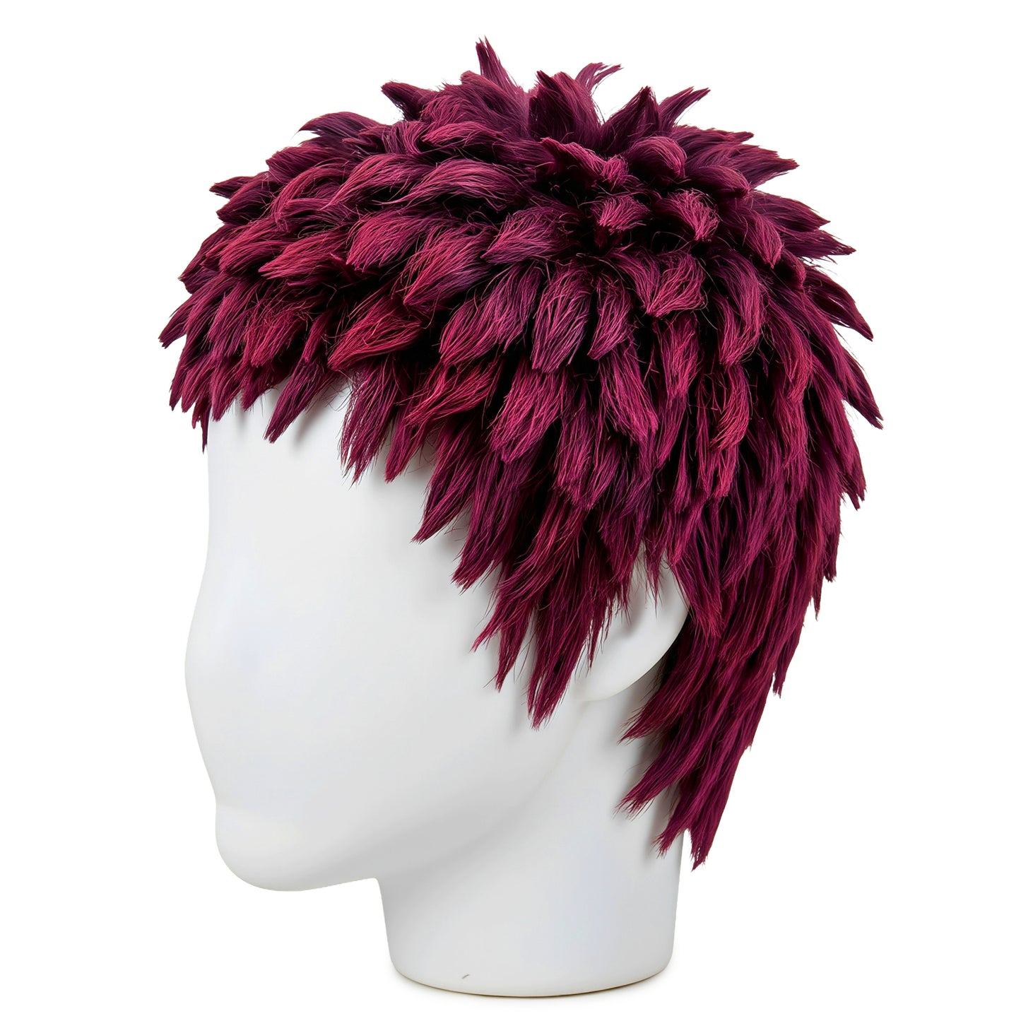 ide view of Charlotte Katakuri cosplay wig highlighting layered spikes and silhouette