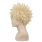 Side view of Bakugo wig showing sharp anime-inspired spikes