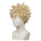 premium heat-resistant fibers on Bakugo cosplay wig