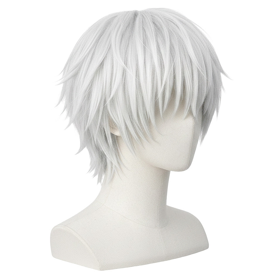 Side view of Tokyo Ghoul Ken Kaneki wig showing layered cut