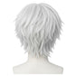 Back view of Ken Kaneki cosplay wig with clean silhouette