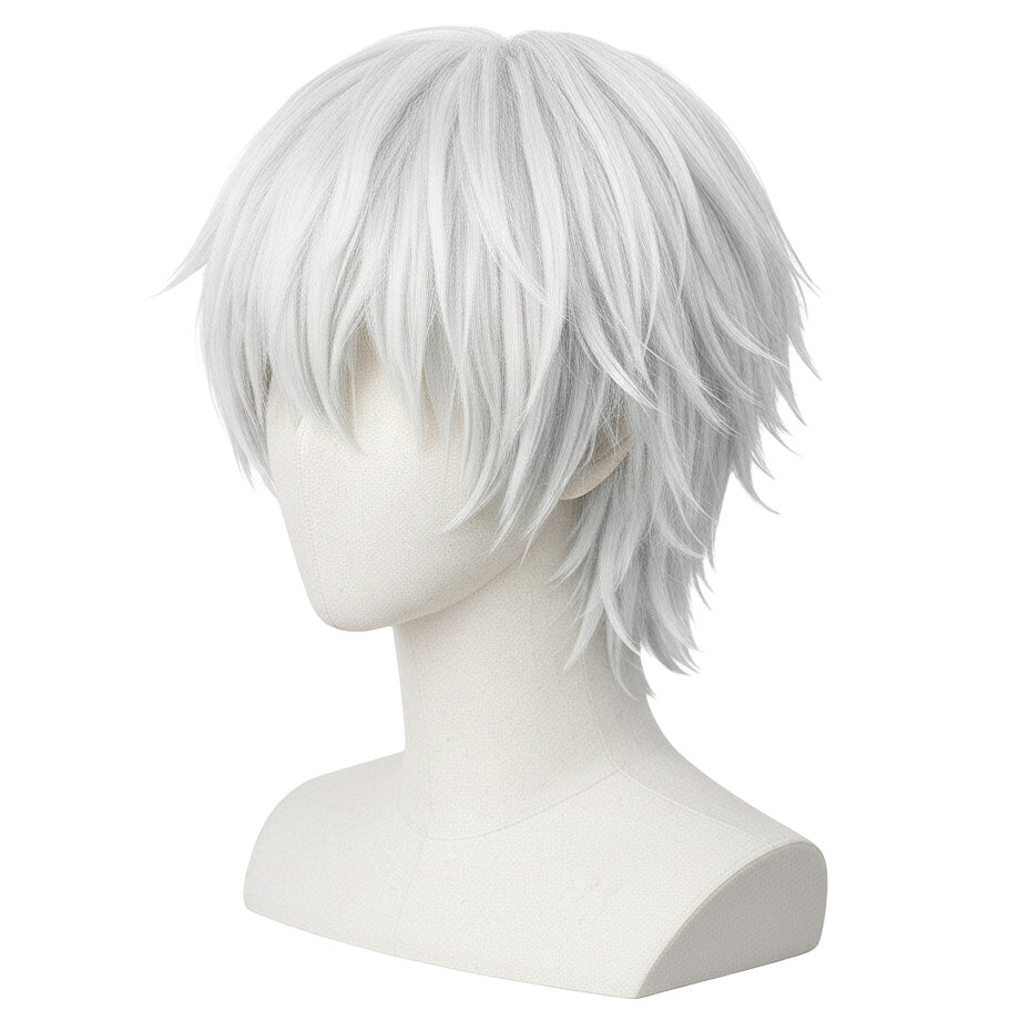 Ken Kaneki cosplay wig displayed on mannequin for accuracy
