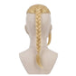 Back view of Tokyo Revengers Ken Ryuguji wig with neat blond braid