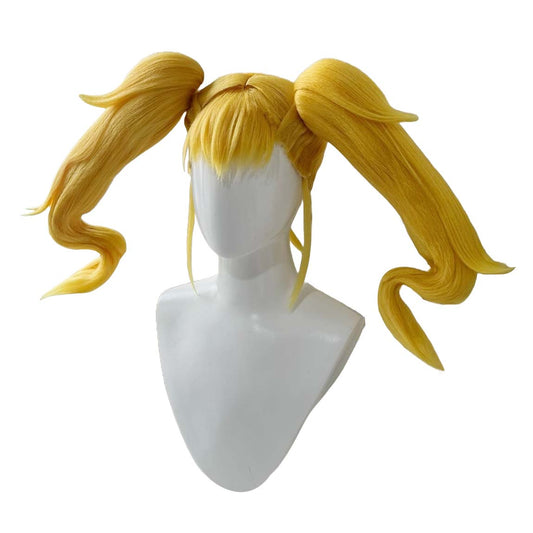 Side view of Kikoru Shinomiya wig showing layered texture and natural volume – Kaiju No. 8 cosplay wig