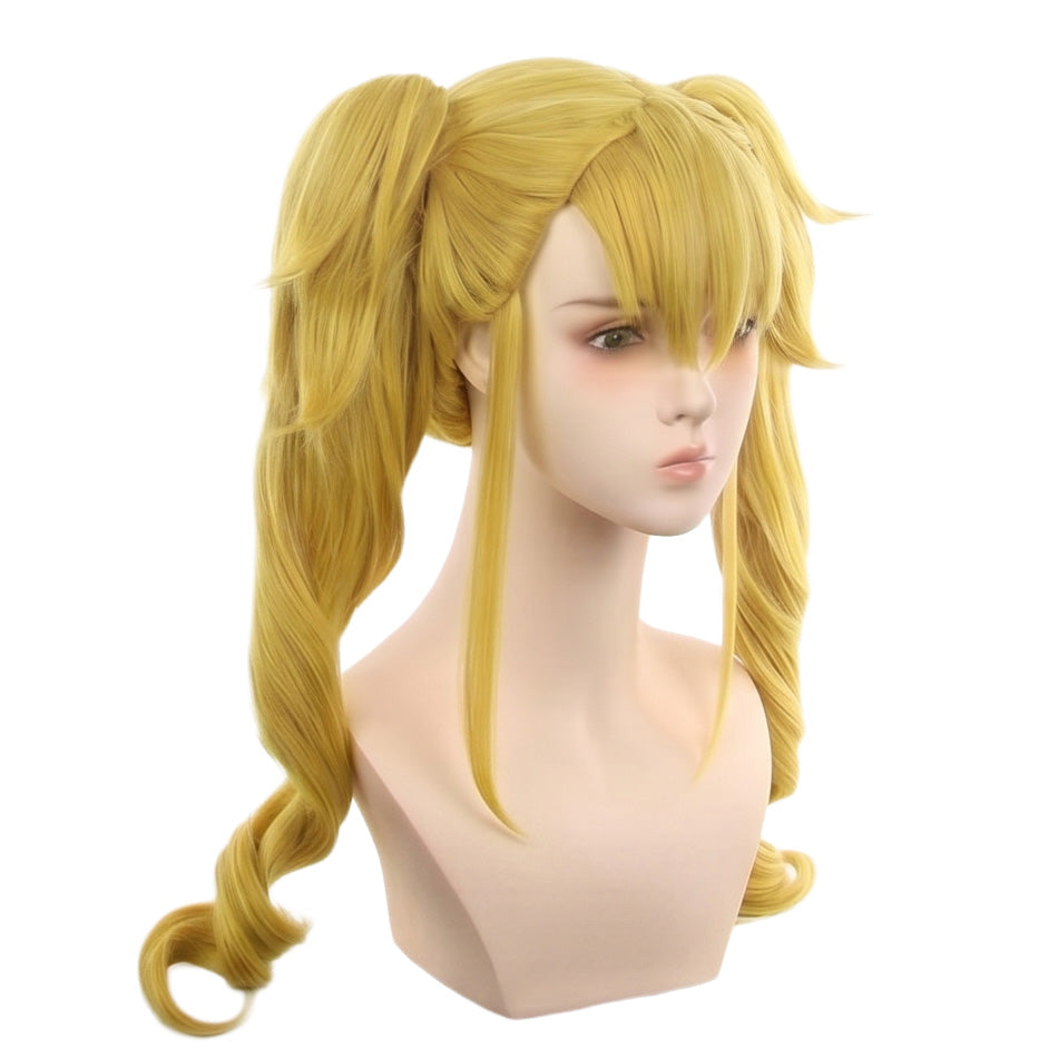 Kikoru Shinomiya cosplay wig basic version with long blonde twin tails