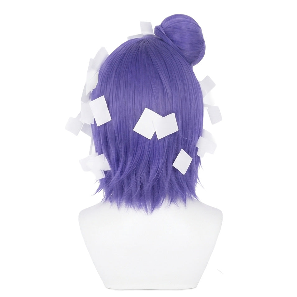 Back view of Konan Paper Ninjutsu wig showing long layered styling