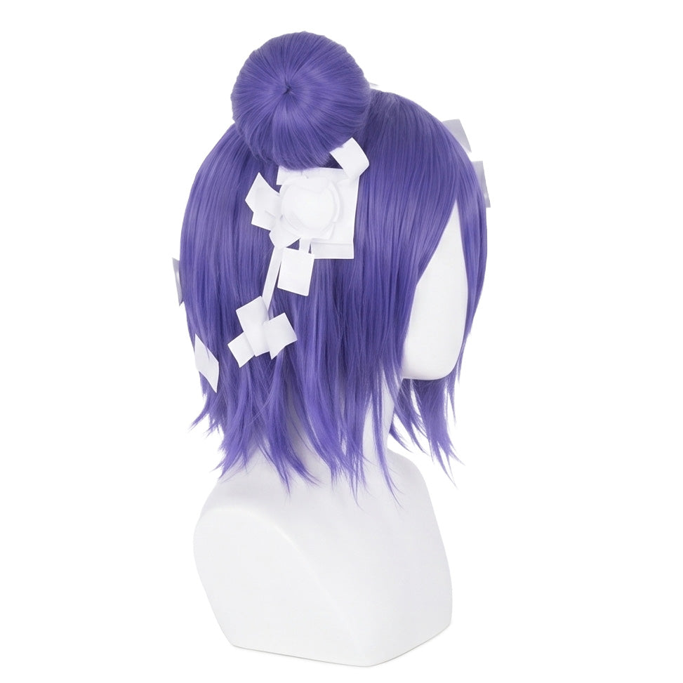 Side view of Konan transformation wig inspired by Naruto Shippuden