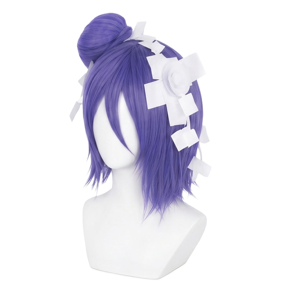 Handmade Konan Paper Ninjutsu wig displayed on mannequin