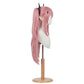 Side view of Krul Tepes basic pastel pink cosplay wig
