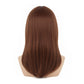 Back view of Kurisu Makise cosplay wig with natural layers