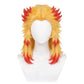 DIY styling wig for recreating flame-inspired layered hairstyle