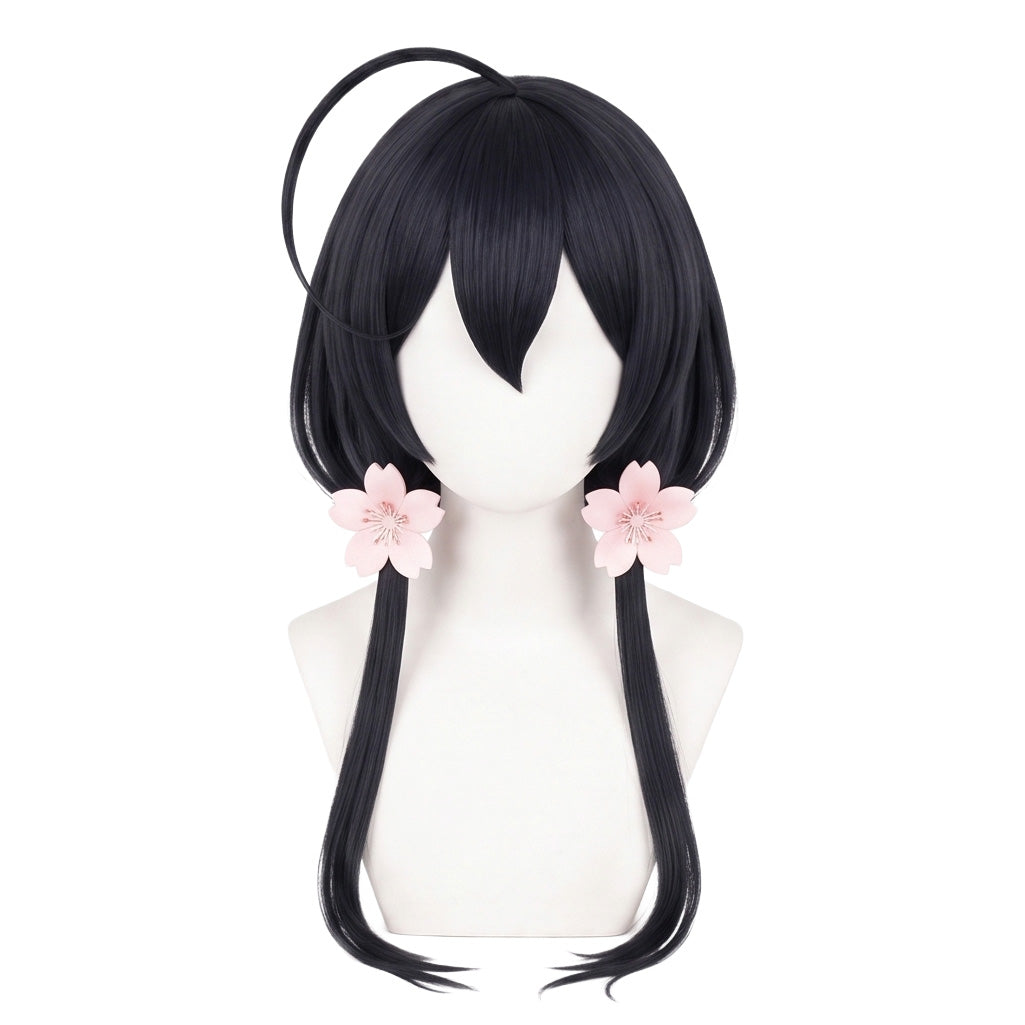 Black anime cosplay wig inspired by Kyoka Izumi