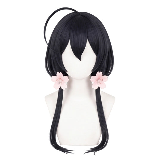 Black anime cosplay wig inspired by Kyoka Izumi
