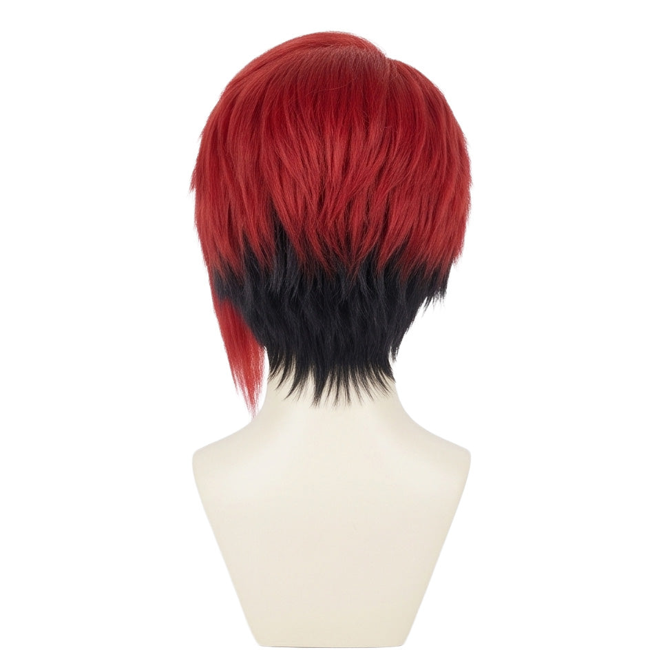 Back view of layered Kyouka Nijiku wig unstyled