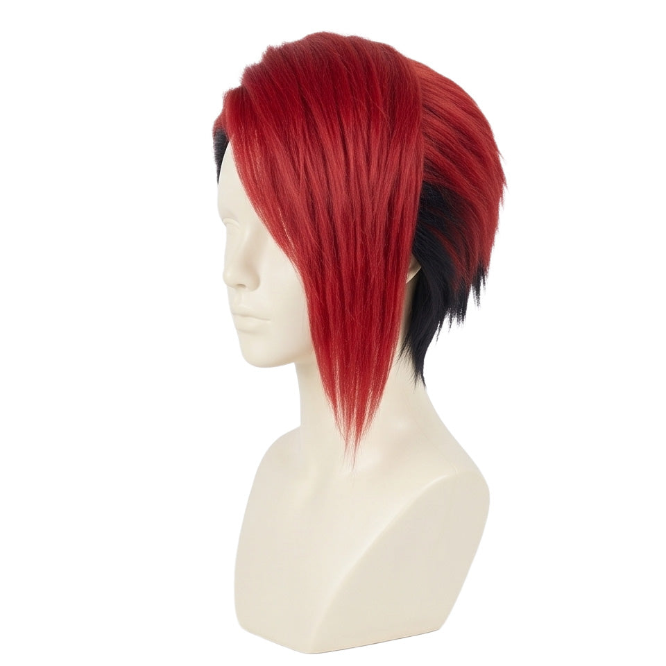 Side view of Gachiakuta red basic cosplay wig